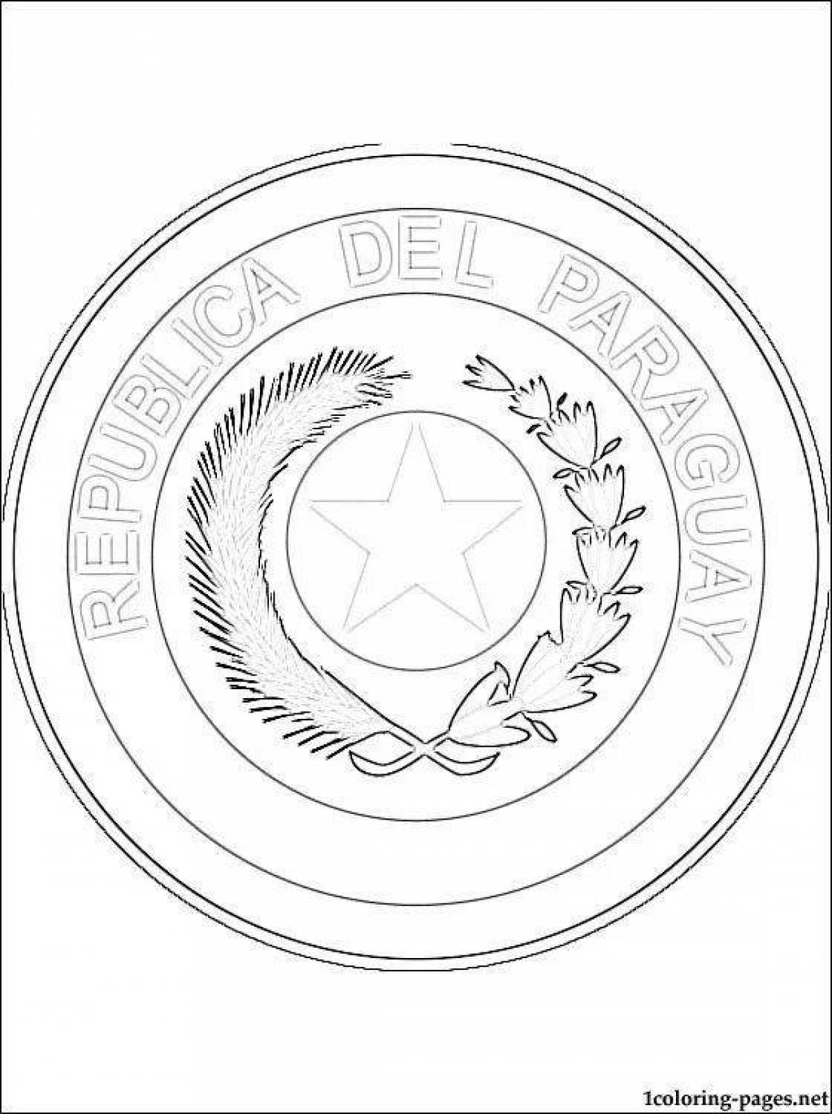 Фото Сверкающий герб казахстана