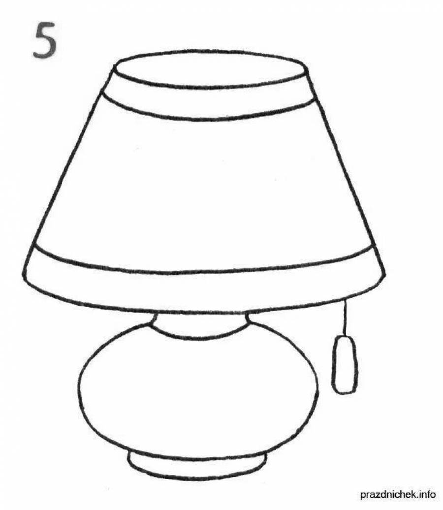 Как рисовать светильник