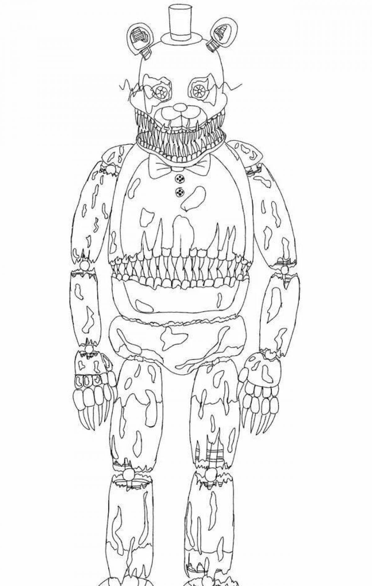 Фнаф картинки аниматроники раскраски