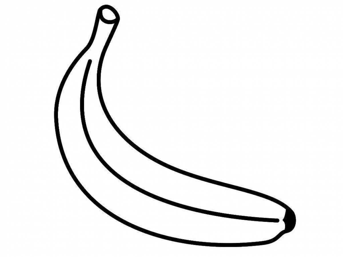 Банан картинка для детей