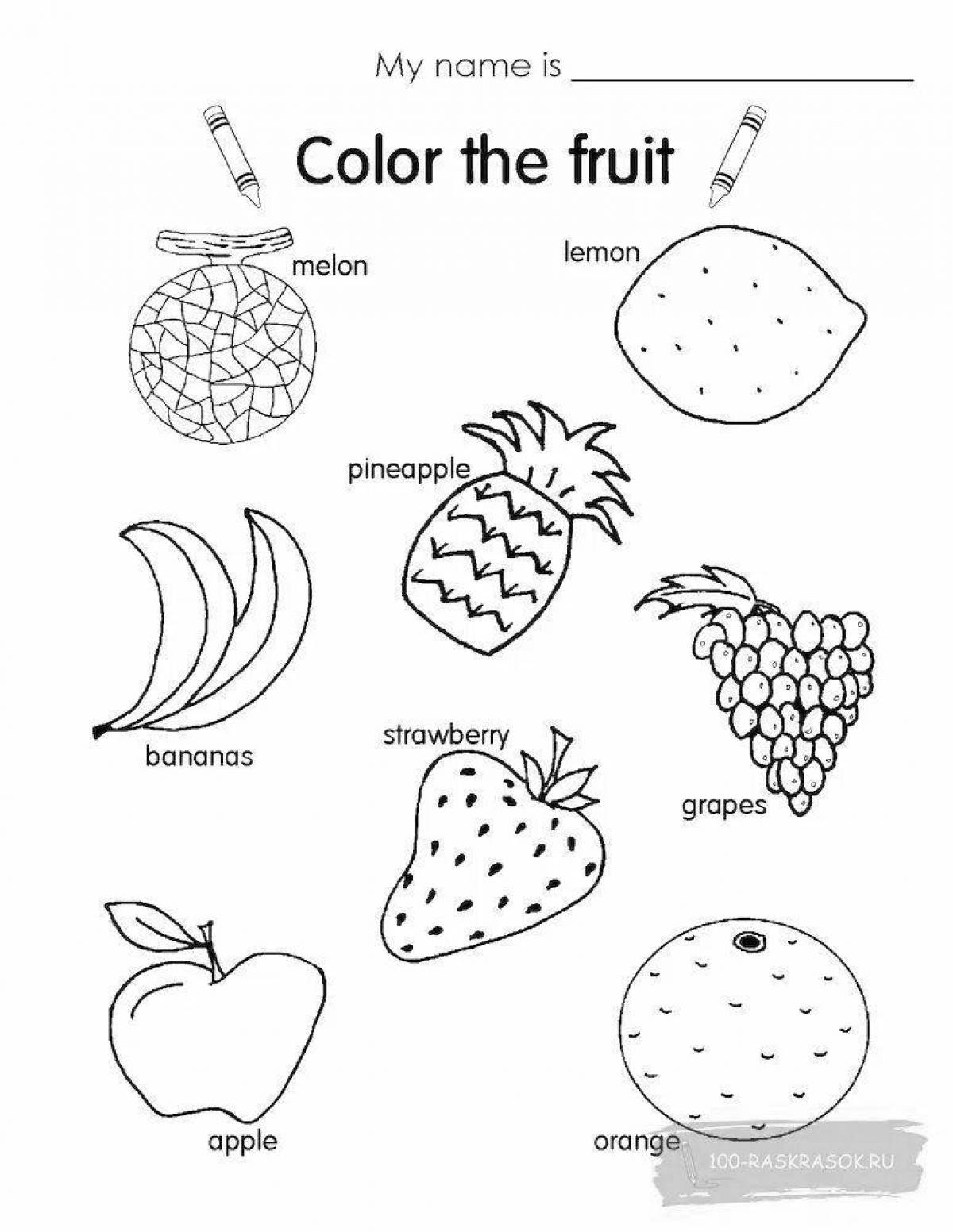 Fruits and Vegetables задания для детей