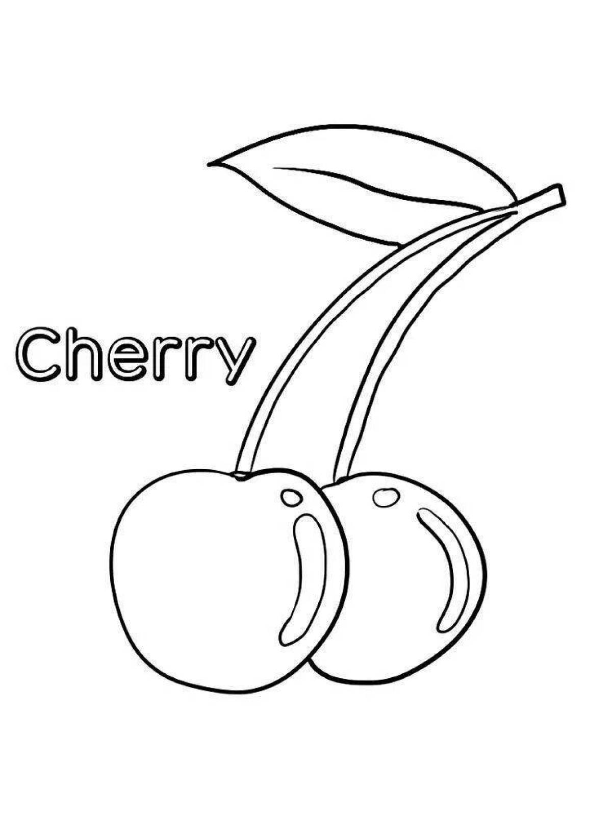 Cherry разукрашка