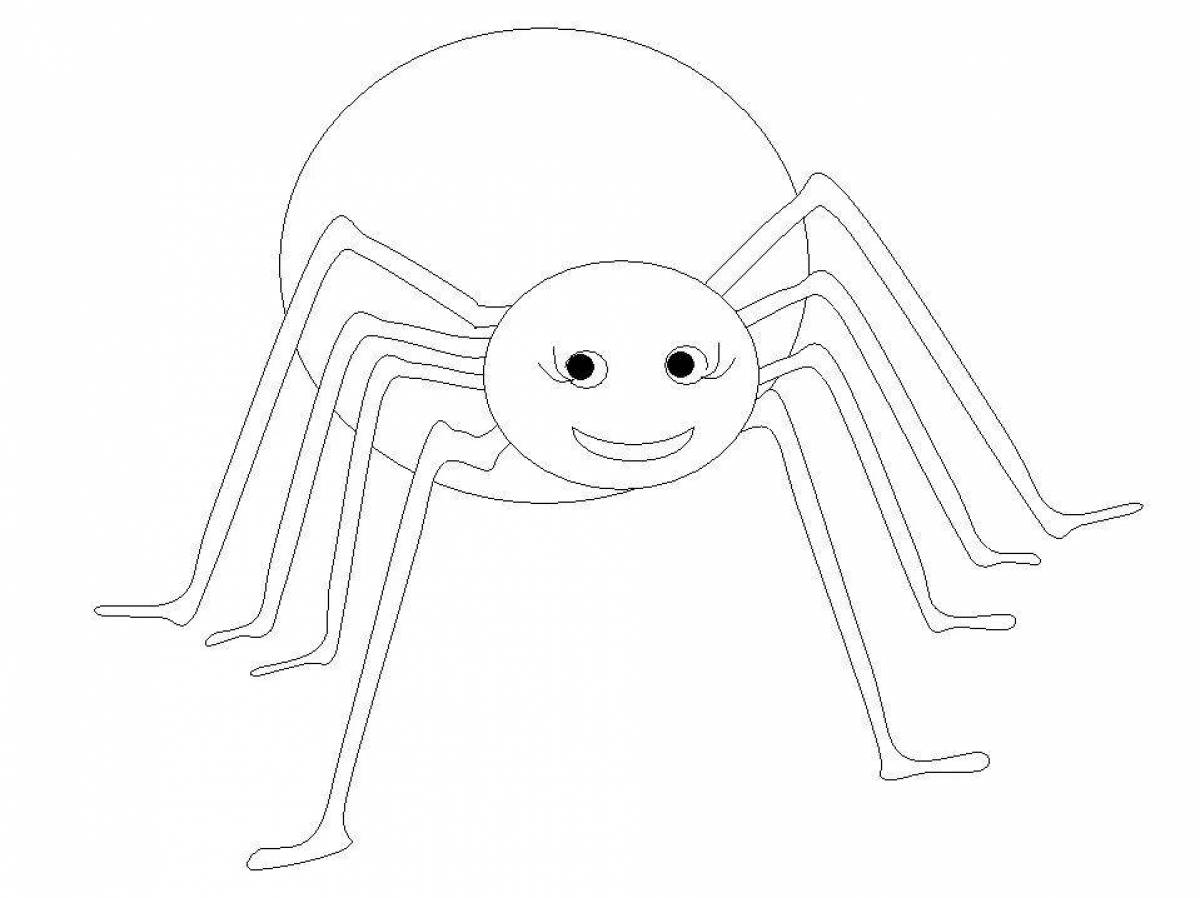 паук картинки для детей нарисованные карандашом легкие