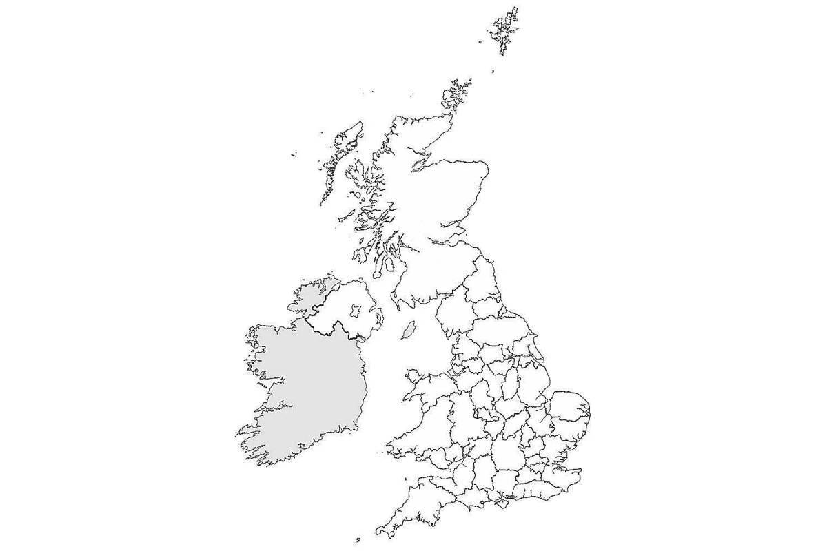 Фото Карта великобритании #1