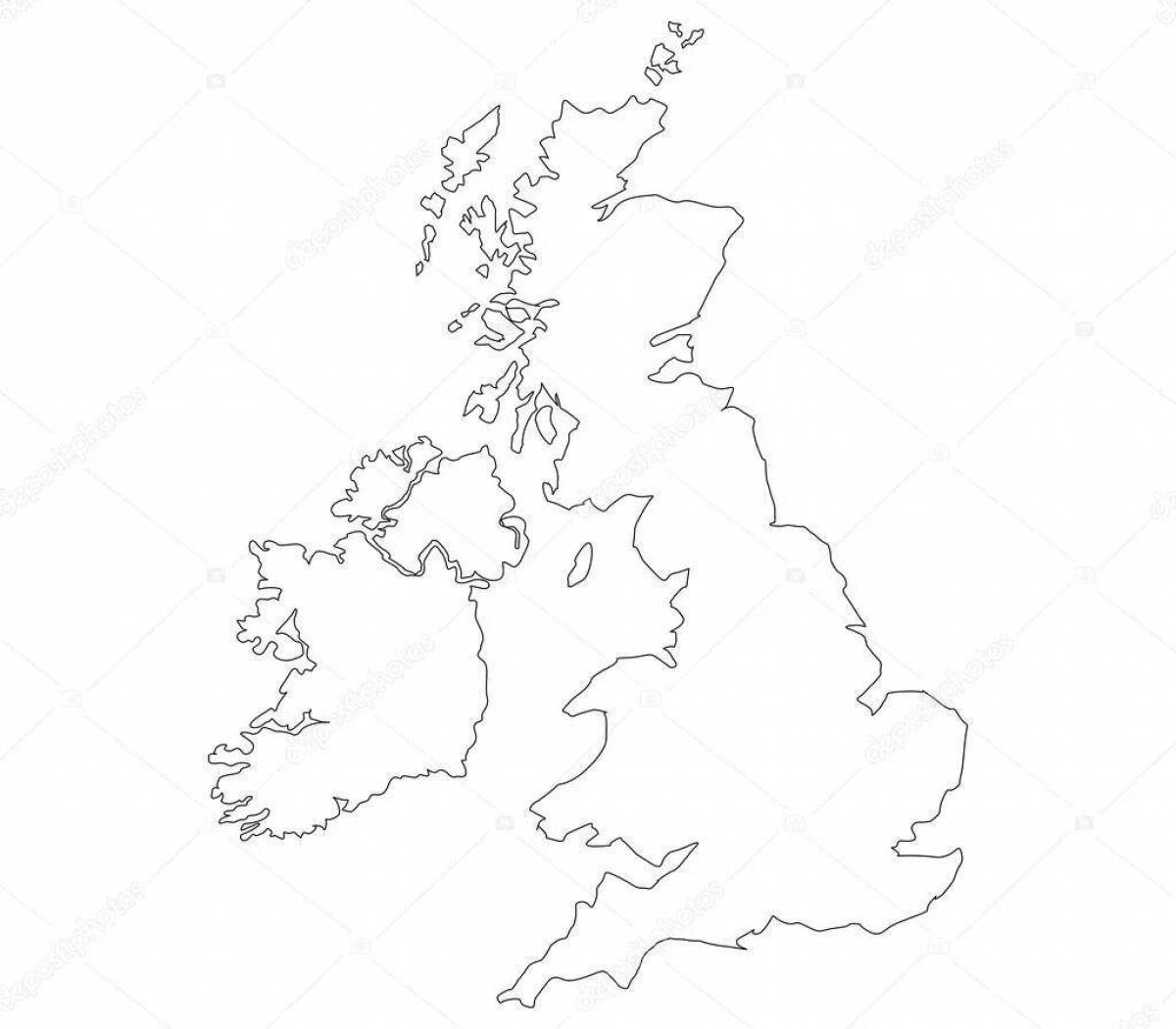 Фото Карта великобритании #4