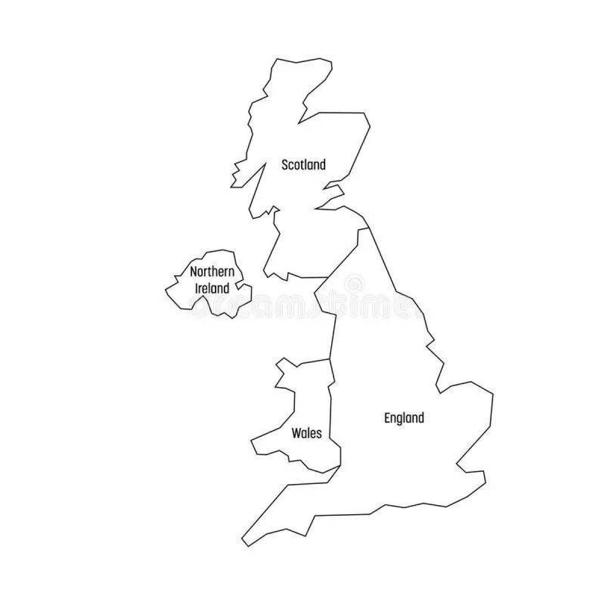 Фото Карта великобритании #9