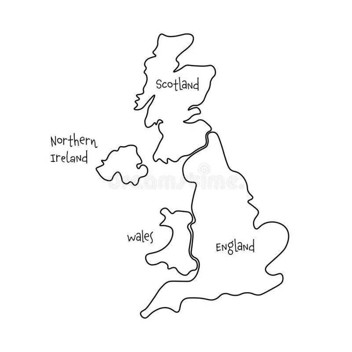 Фото Карта великобритании #10