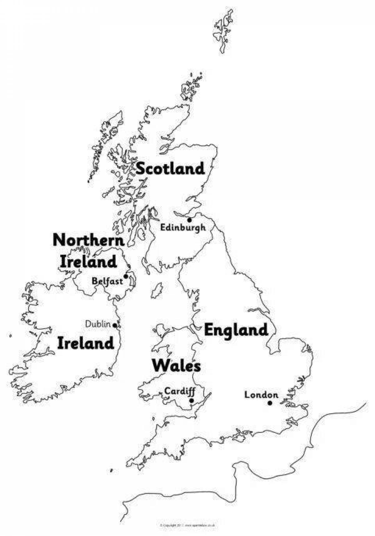 Фото Карта великобритании #13