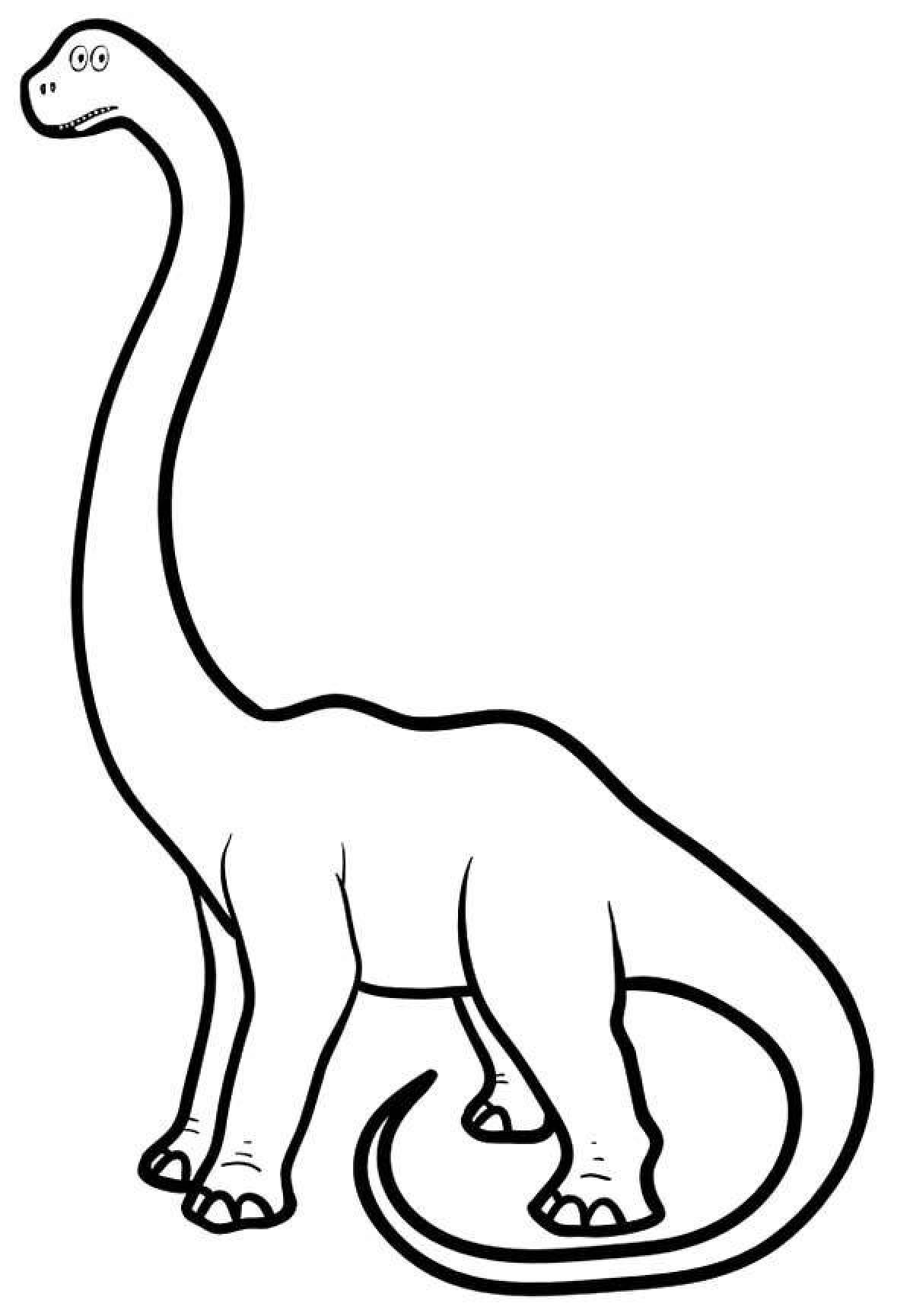 Фото Раскраска динозавр диплодок
