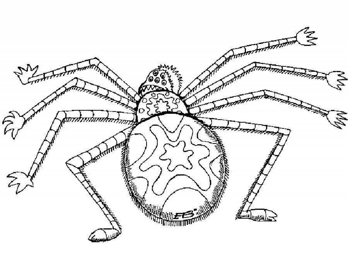 Фото Удивительная страница раскраски паука томаса экса