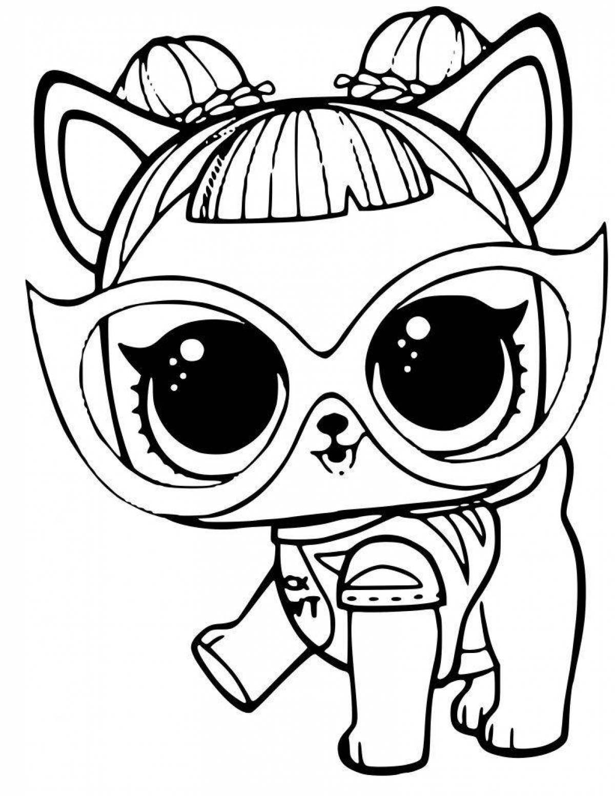 Фото Snug coloring page lol cat doll