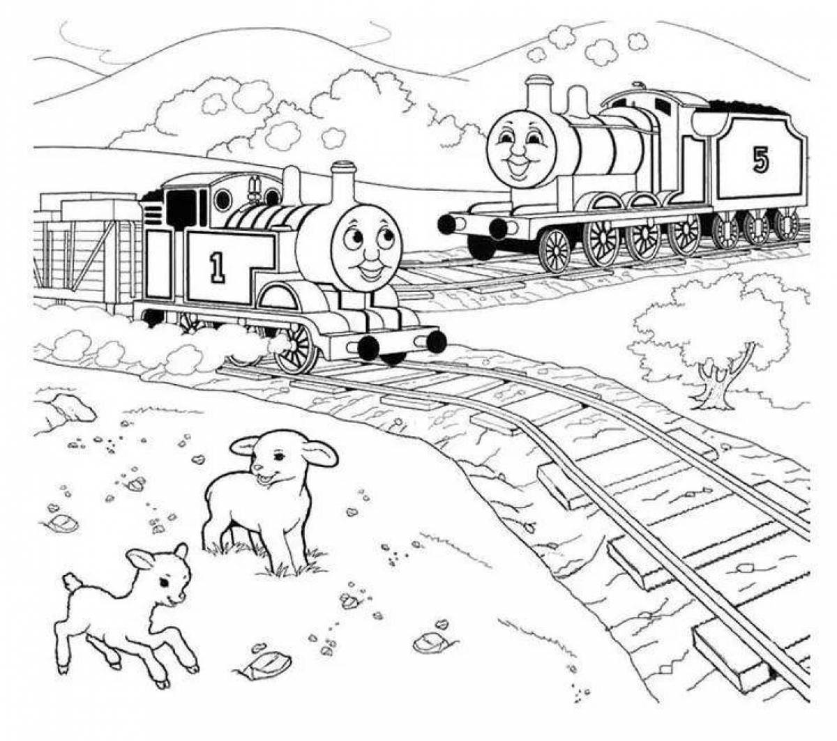 Томас и его друзья раскраска Перси