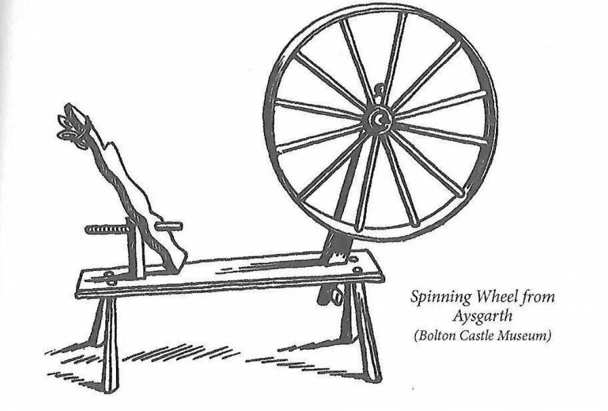 Прялка нарисовать. Раскраска для малышей прялка. Прялка старинная черно белая. Прялка раскраска для детей. Разукрасить прялку.