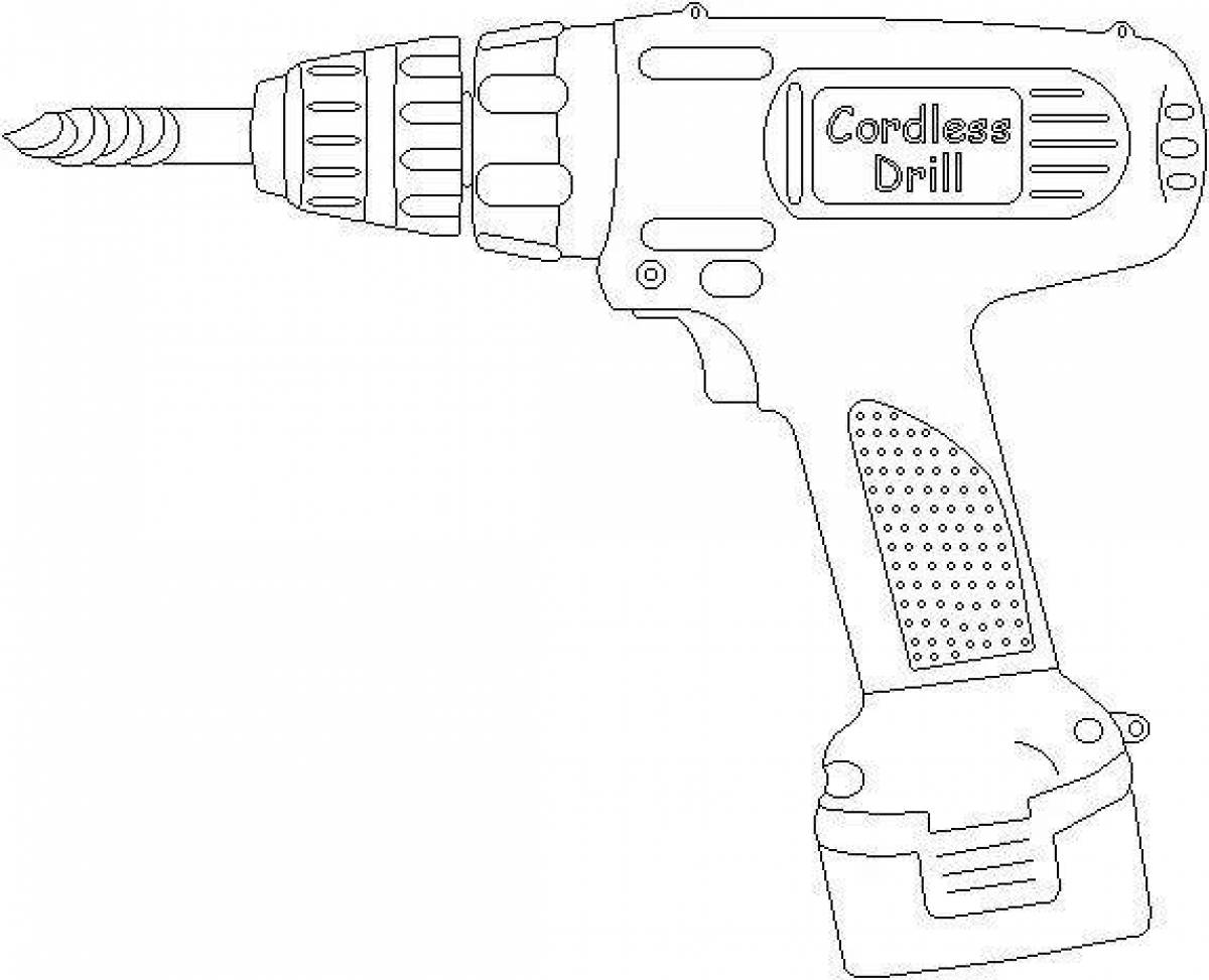 Как рисовать дрель