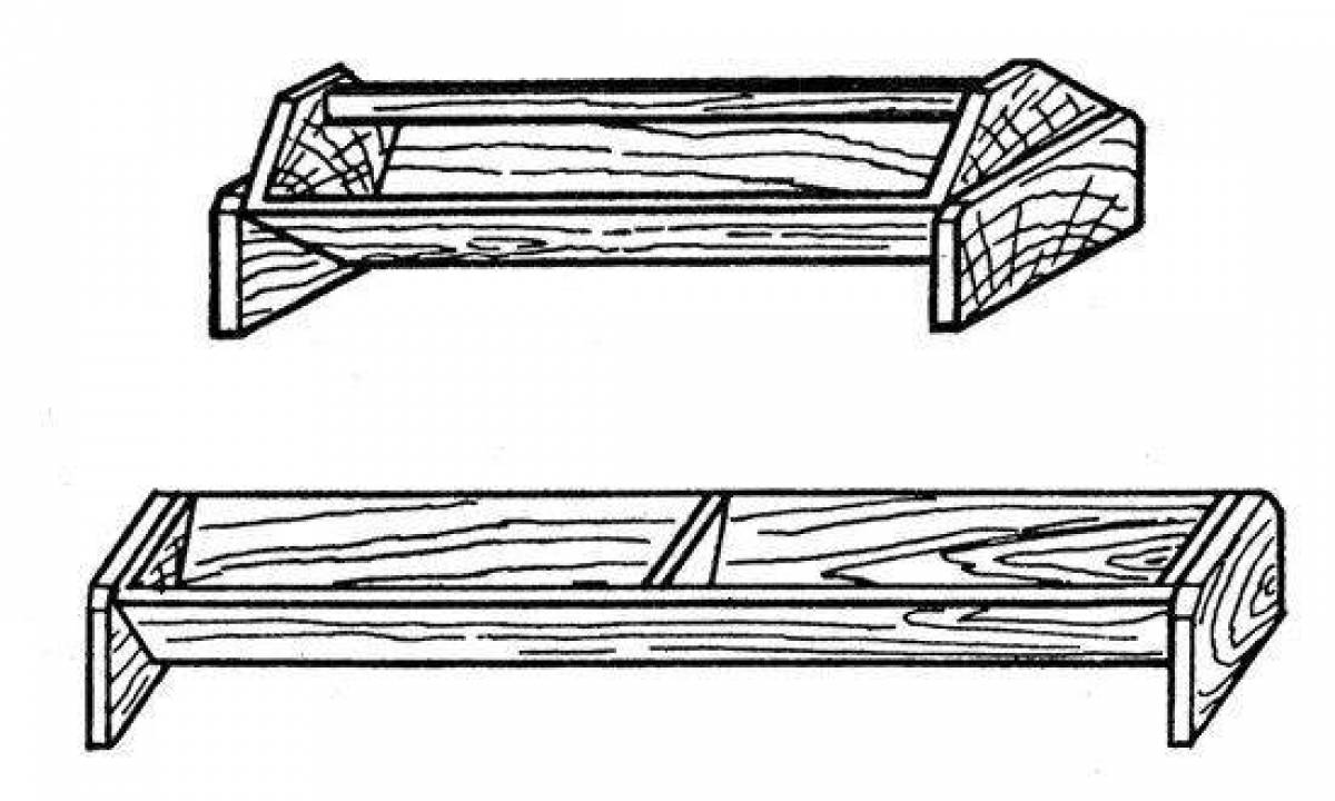 Как рисовать корыто