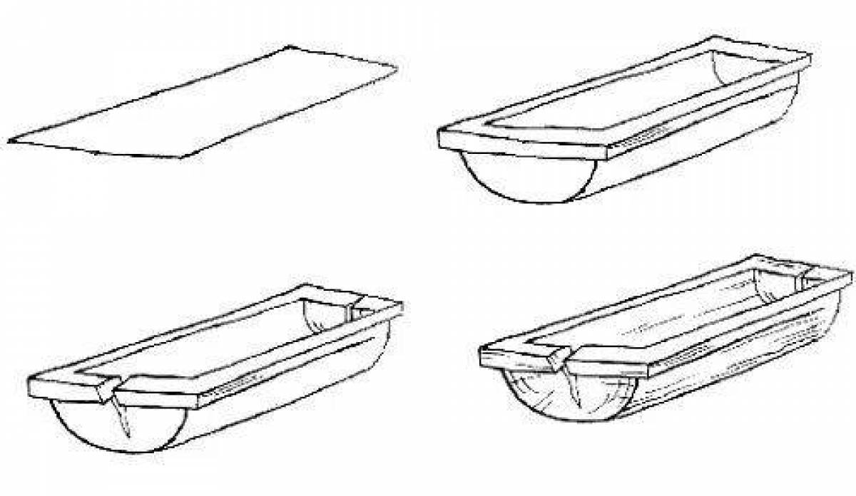Корыто рисунок для детей