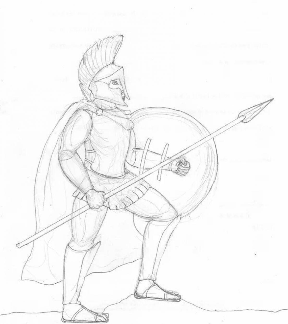 Рисунок воина 5 класс. Нарисовать спартанского воина. Спартанский воин рисунок. Спартанский воин раскраска. Спартанец рисунок.