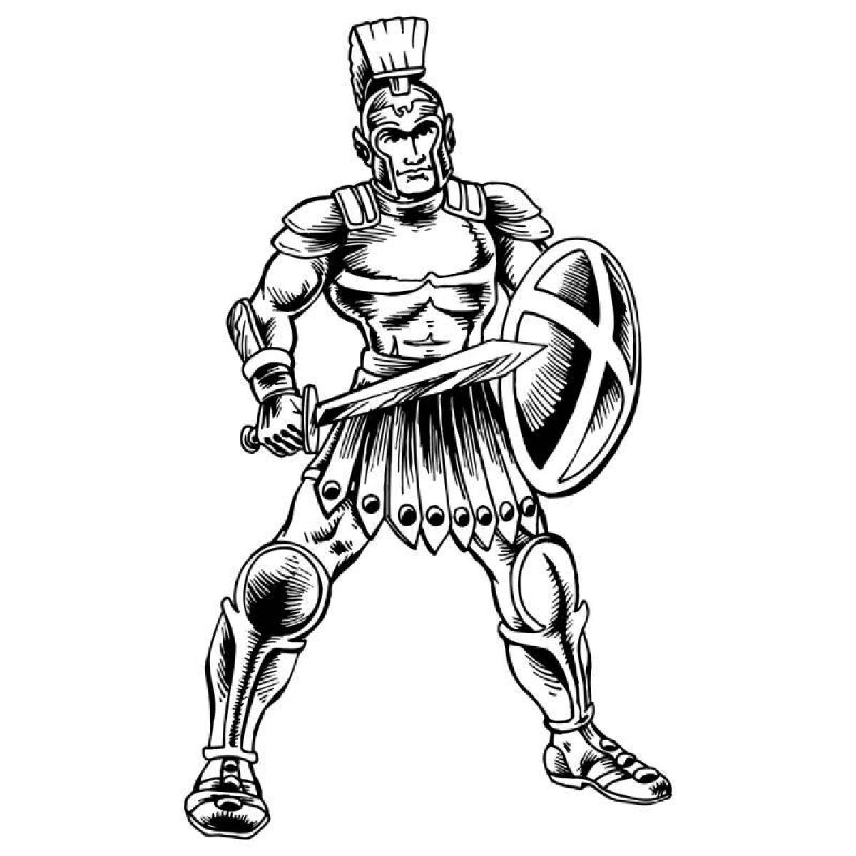 Римский Гладиатор нарисовать