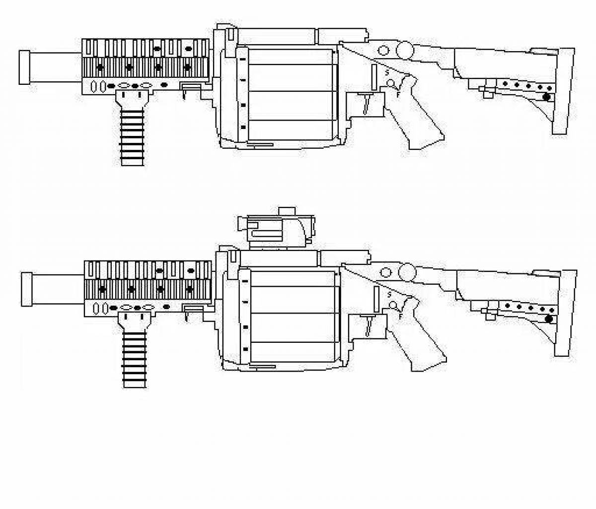 M32 гранатомет чертеж