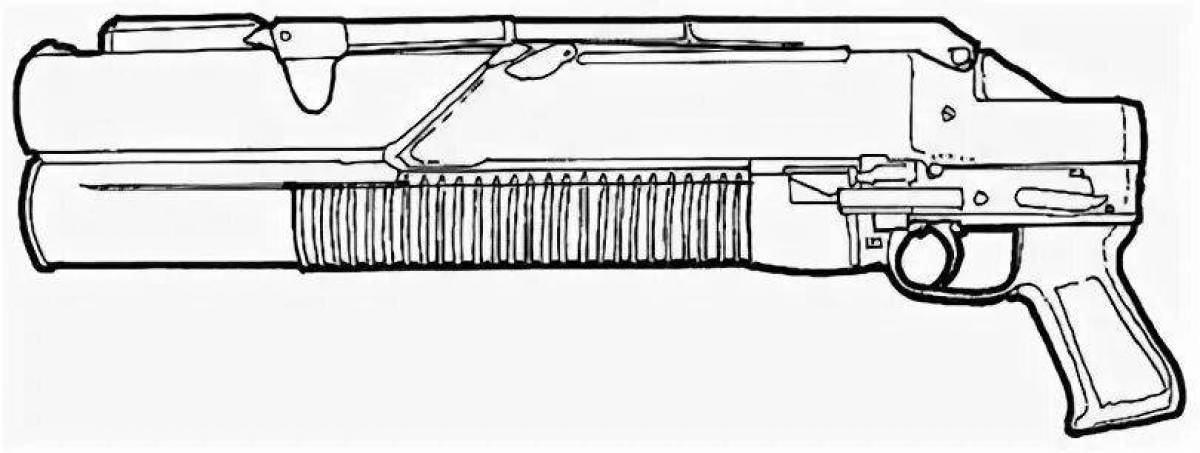 Как нарисовать гранатомет