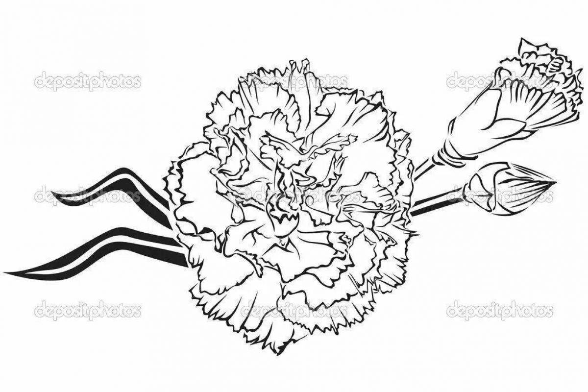 Carnation with St. George ribbon #2