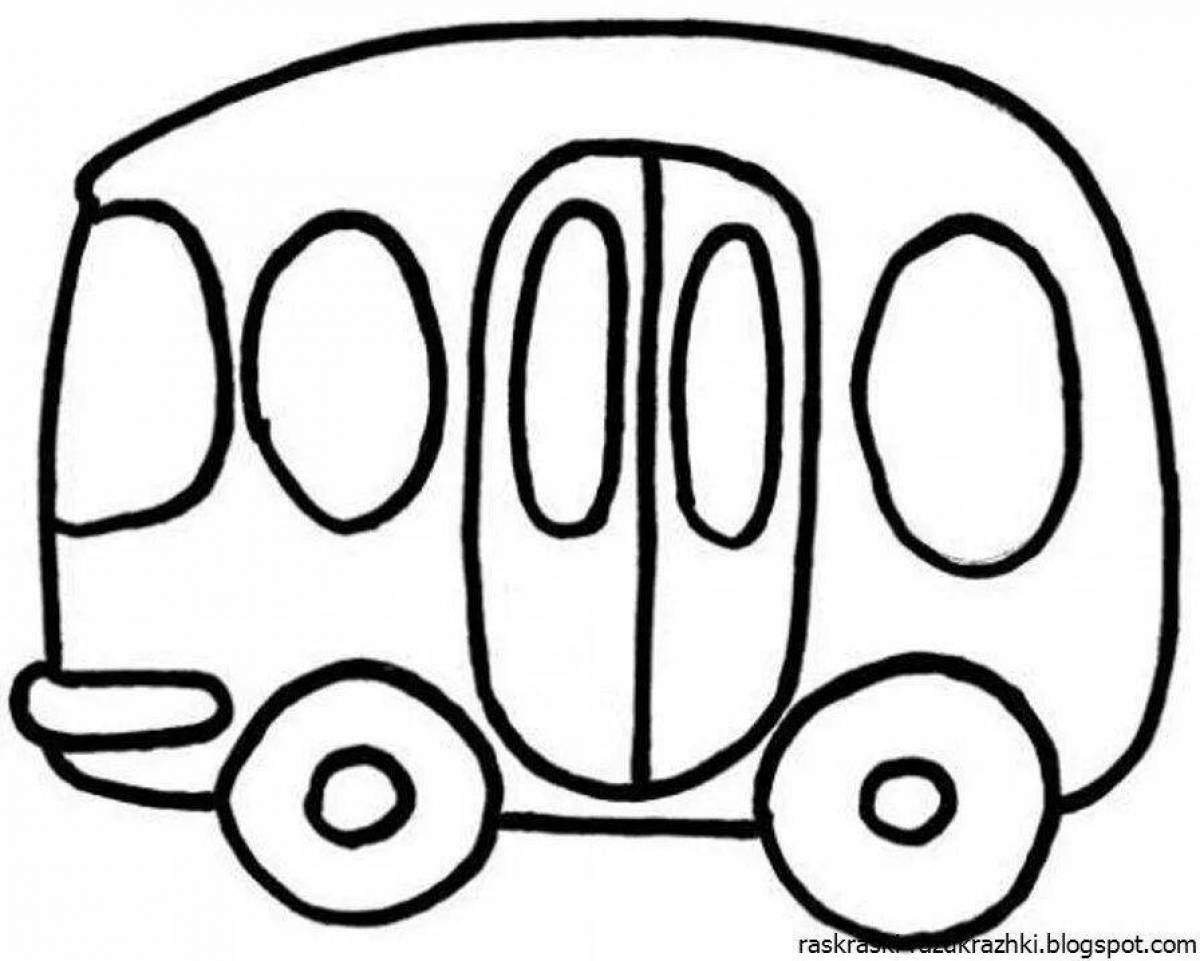 Adorable coloring cars for 3 year olds