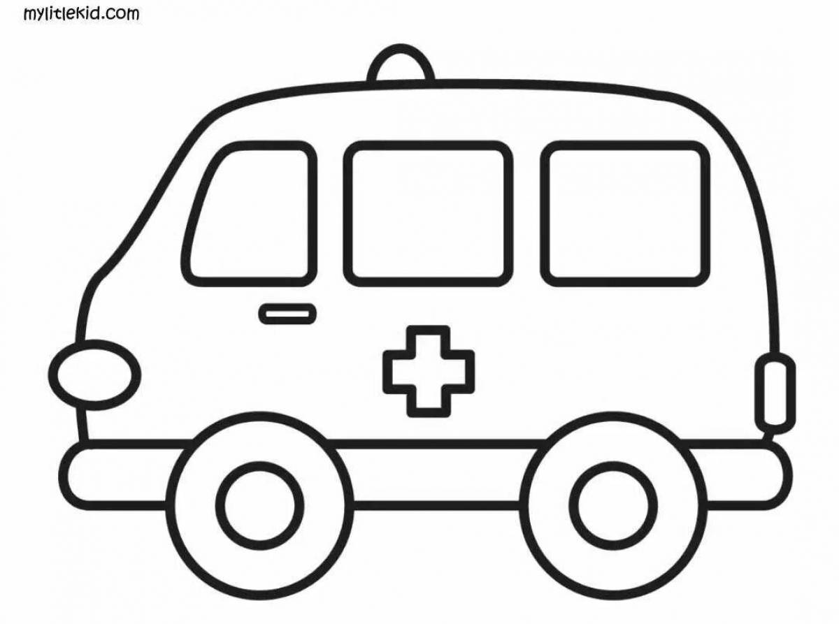 Coloring pages adorable cars for 3 years old
