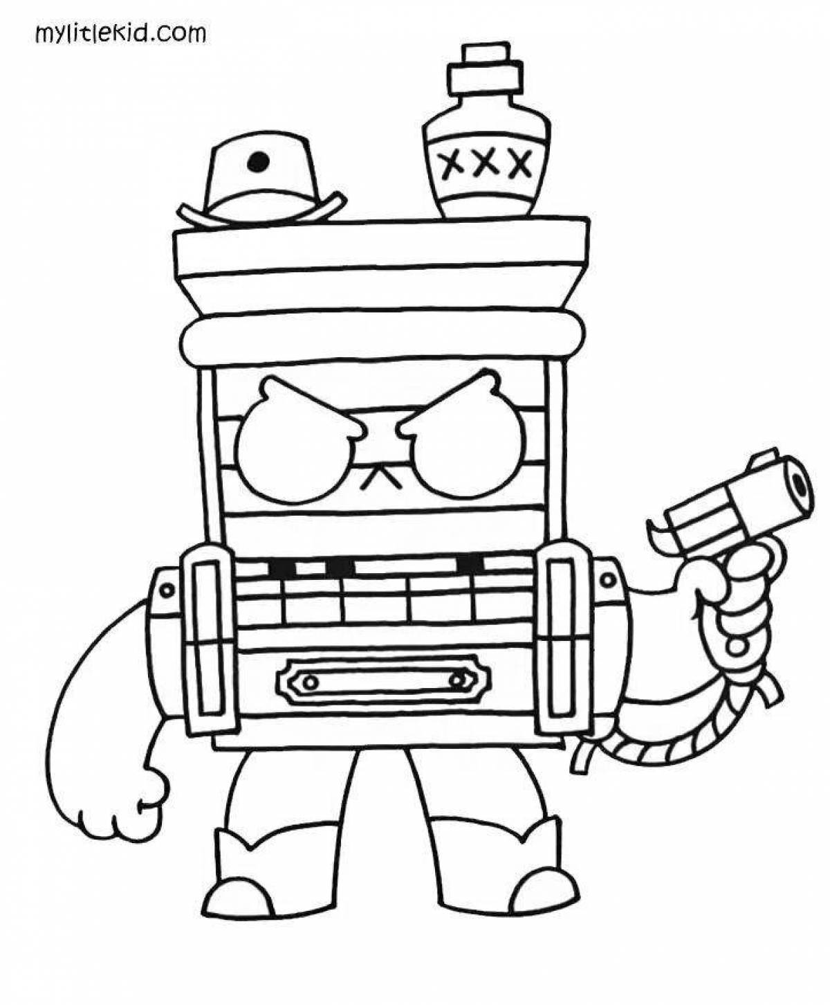 Great coloring book from brawl stars 8 bit