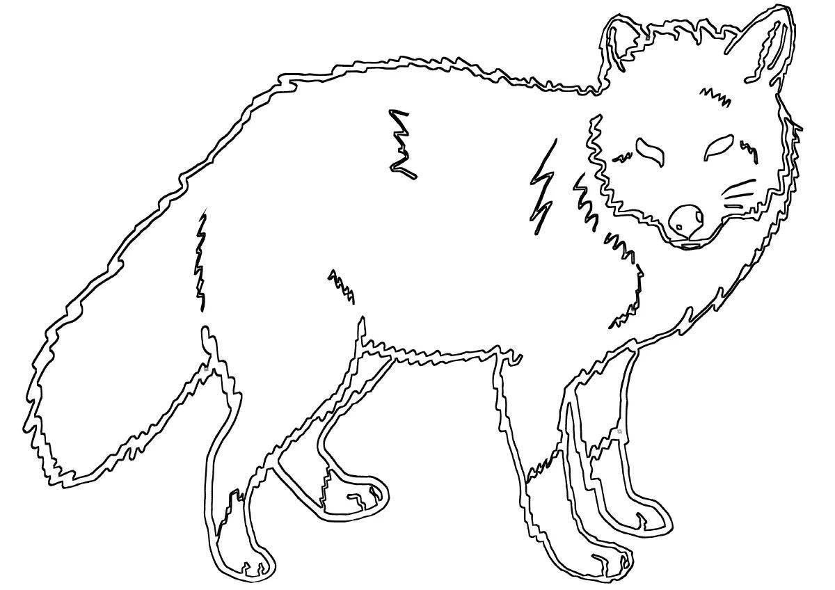 Amazing red wolf coloring book