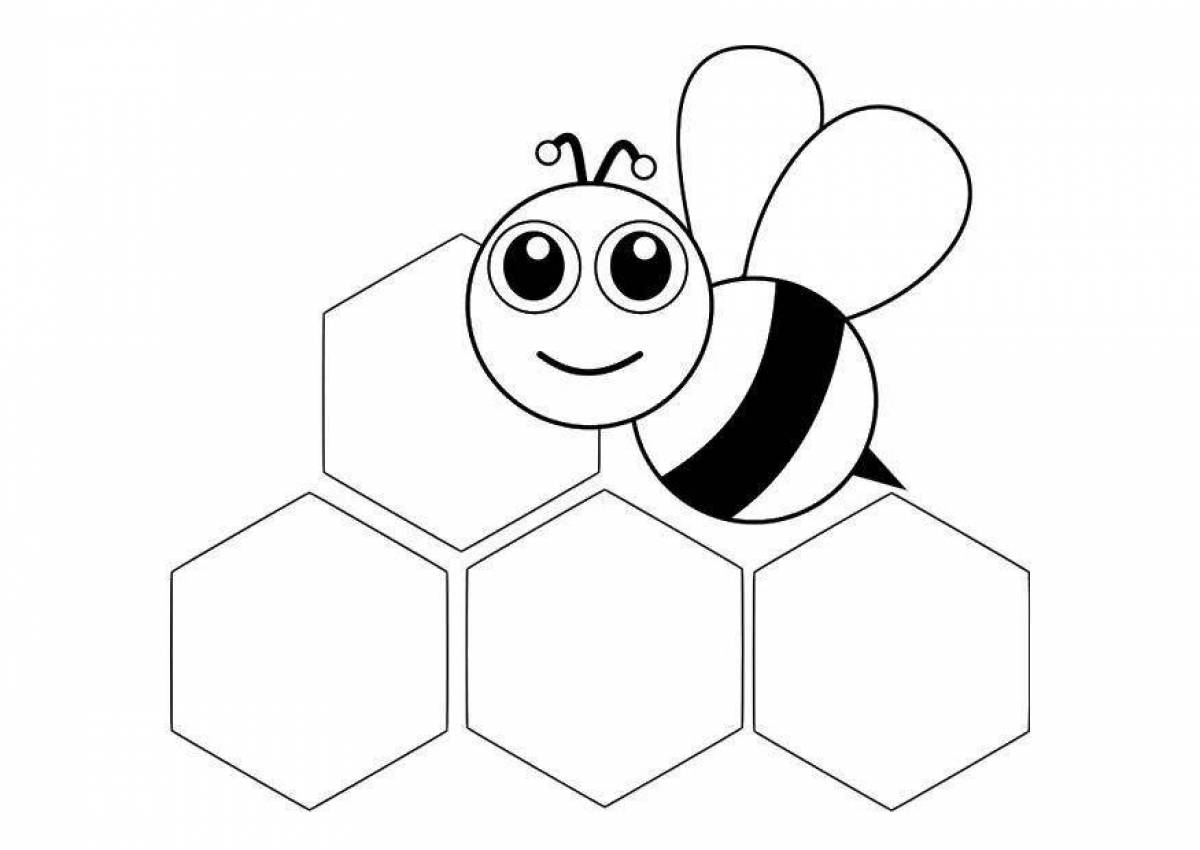 Majestic honeycomb coloring book