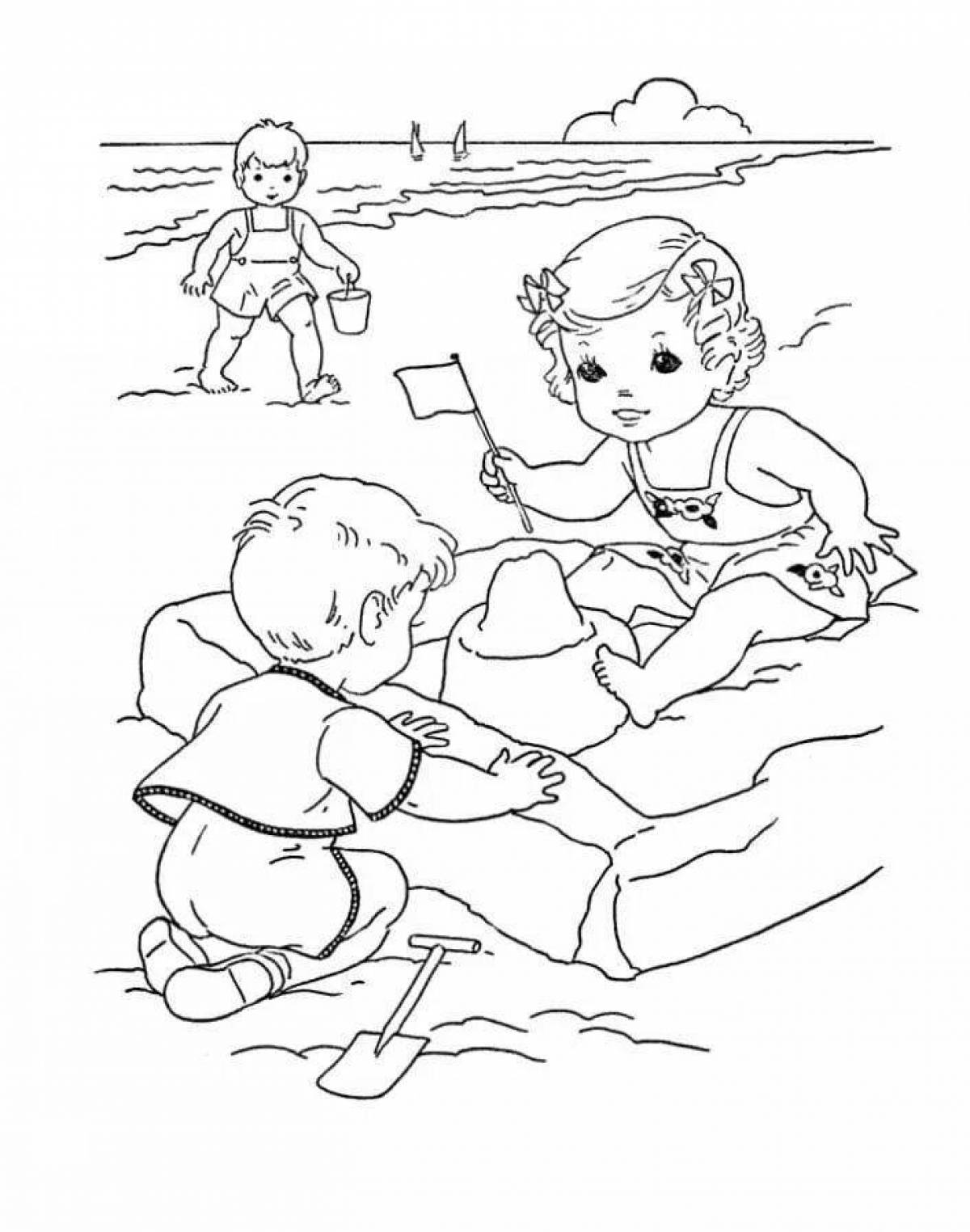 Live coloring of childhood