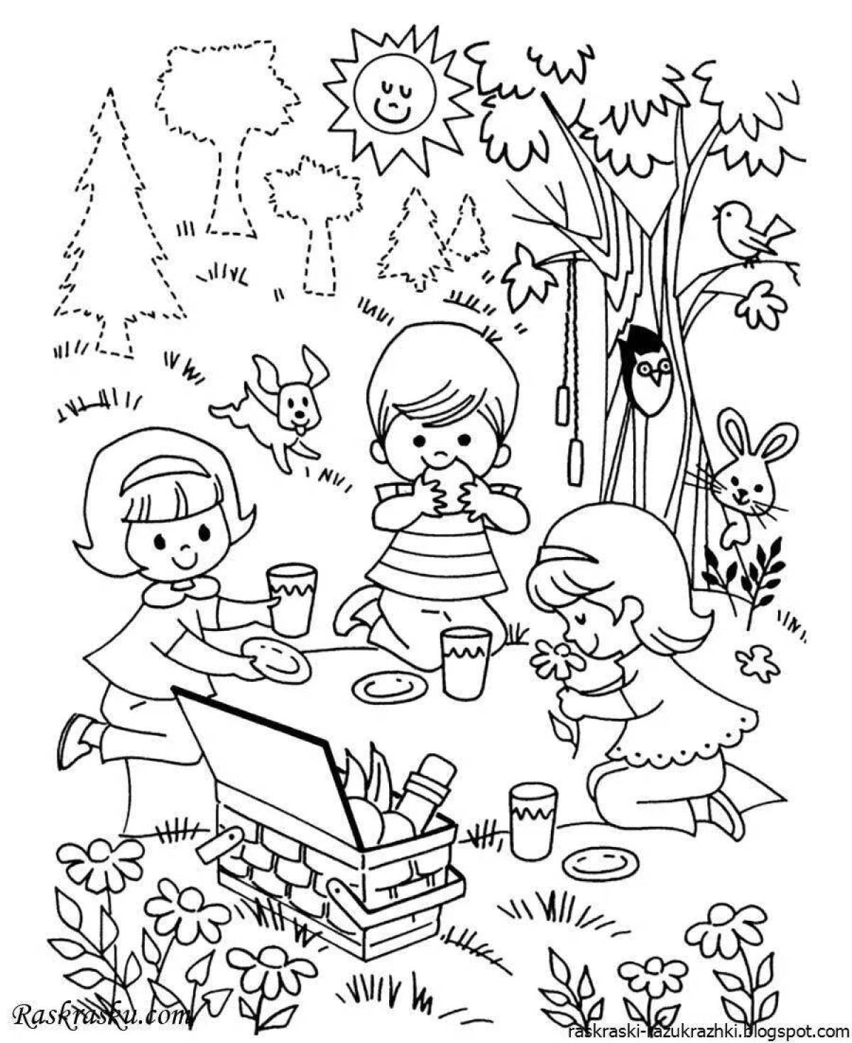 Exquisite childhood coloring book
