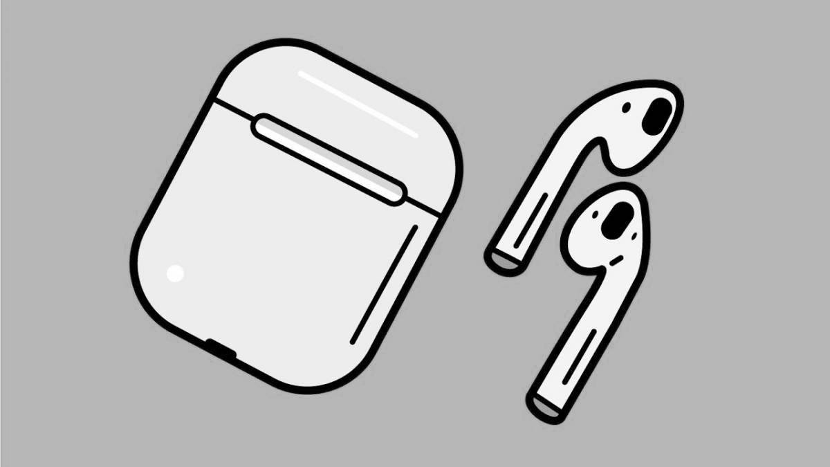 Color-dynamic airpods coloring book
