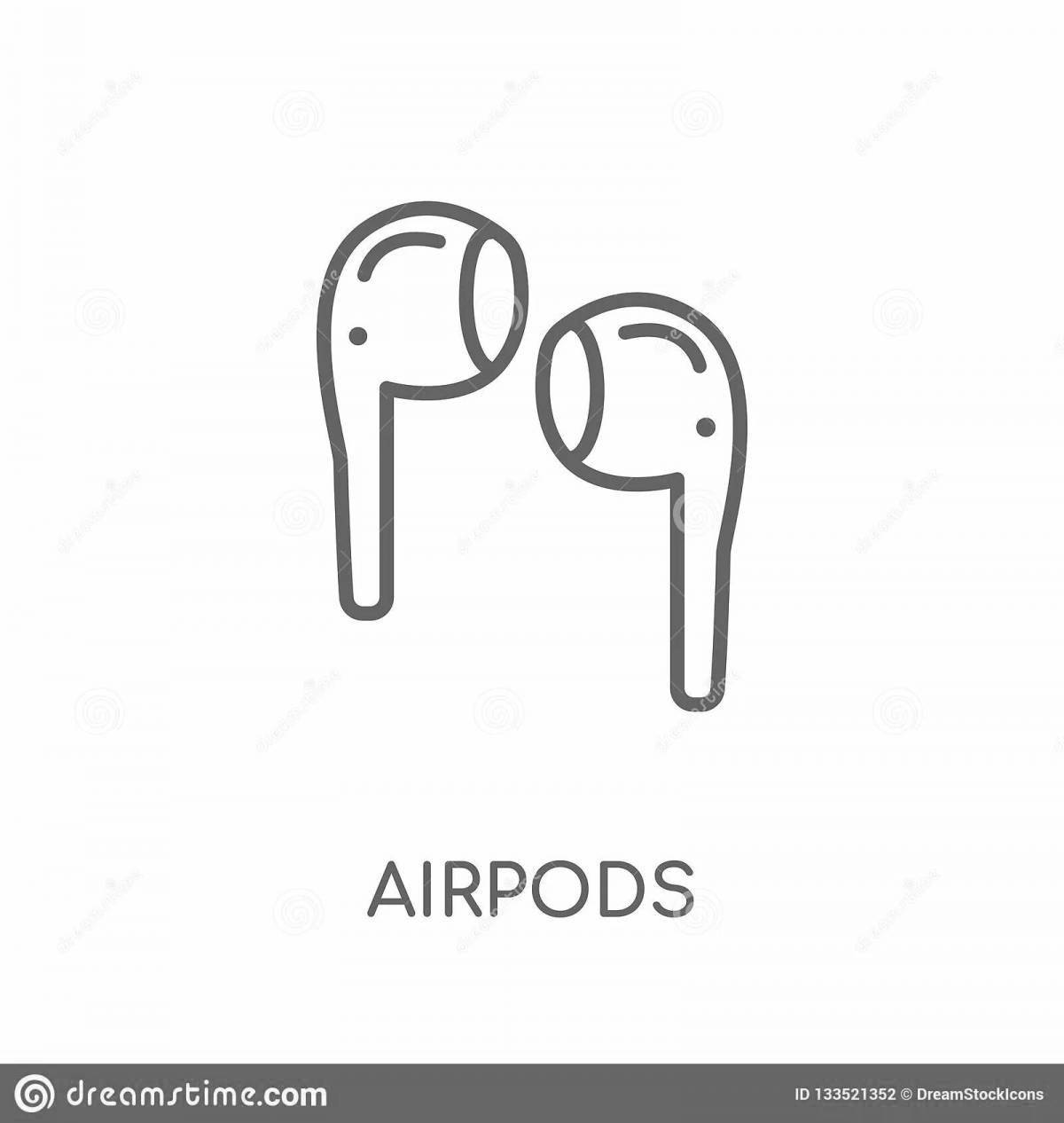 Awesome airpods coloring pages