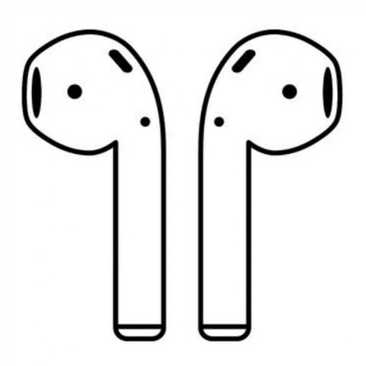 Shiny colors airpods coloring book