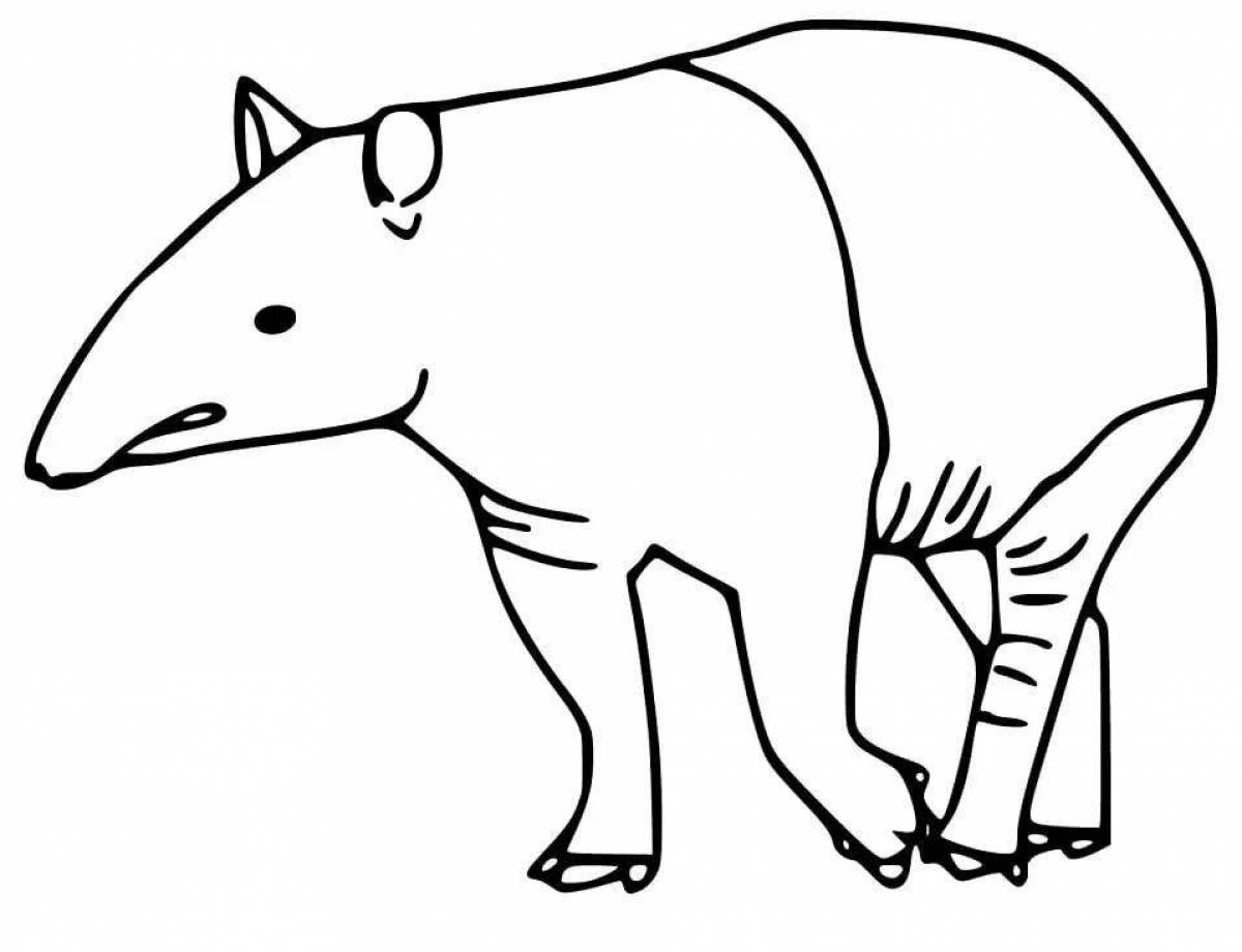 Coloring exotic tapir
