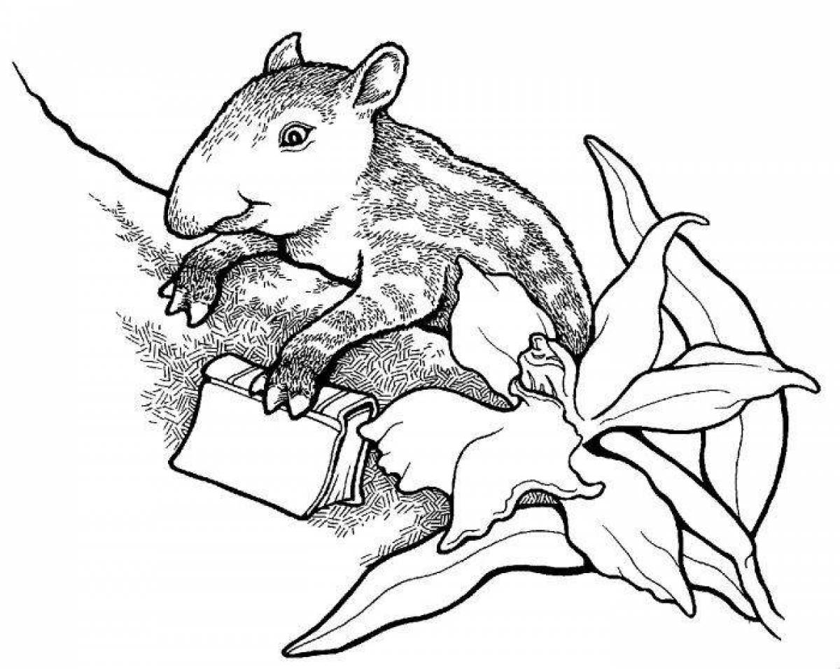 Live tapir coloring book