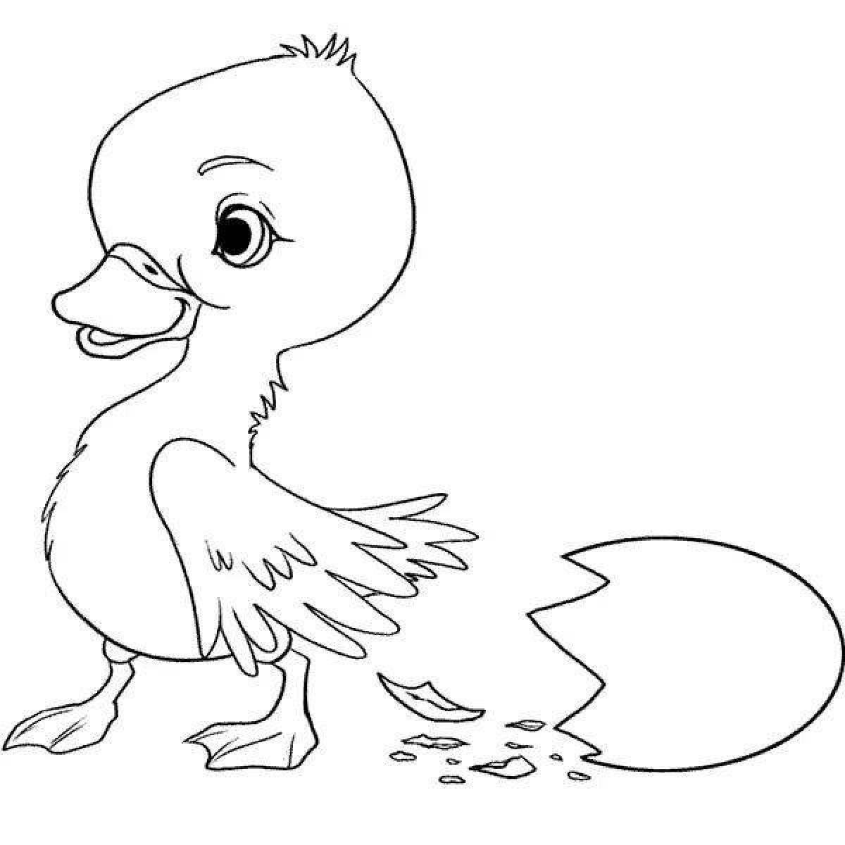 Rampant gosling coloring book