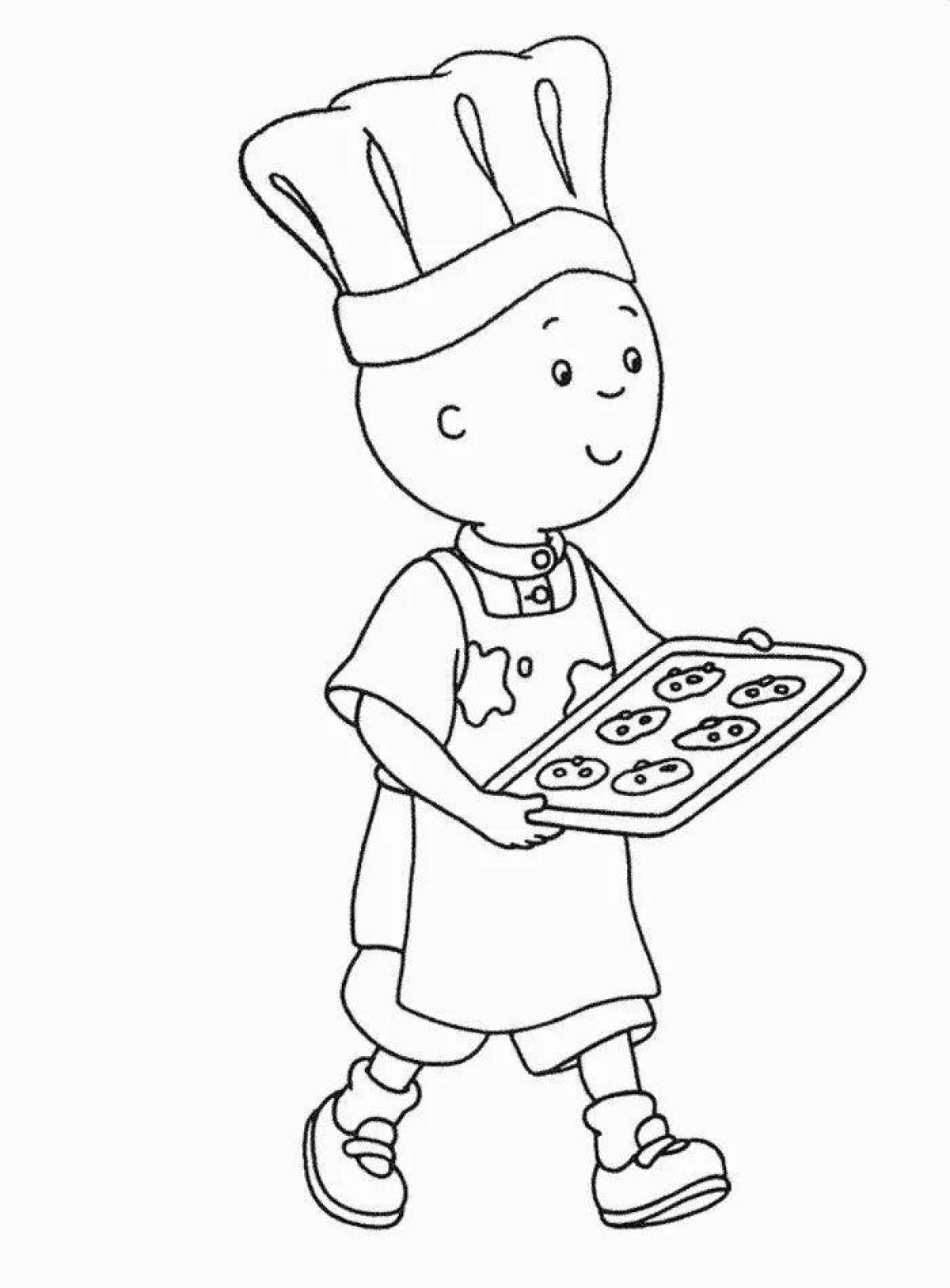 Cook coloring book