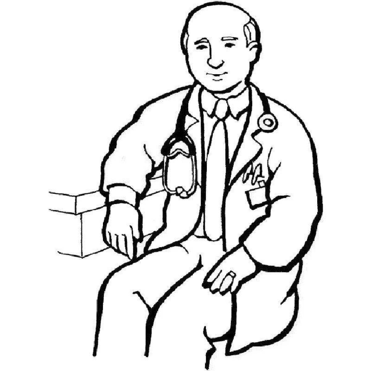 Living surgeon coloring book