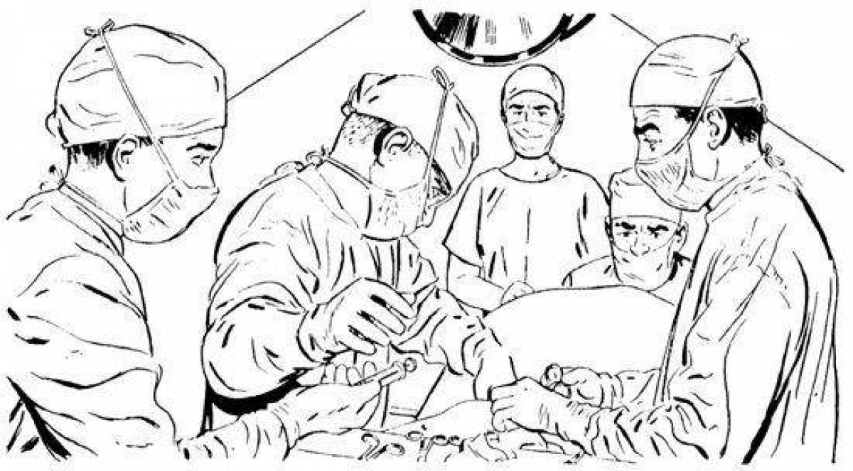 Drama surgeon coloring book