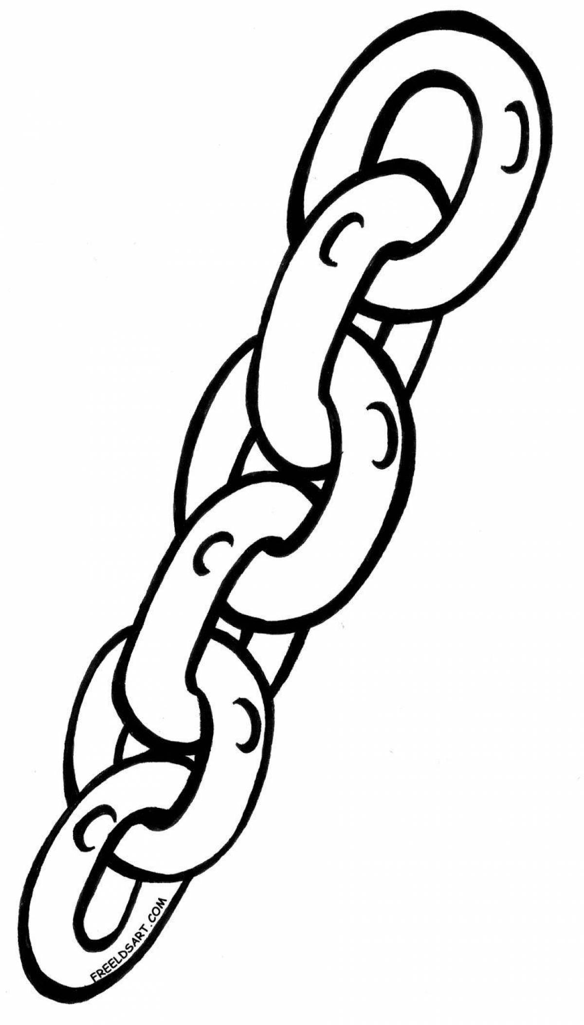 Chain coloring page