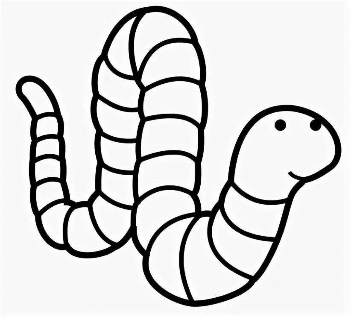 Fancy coloring worms