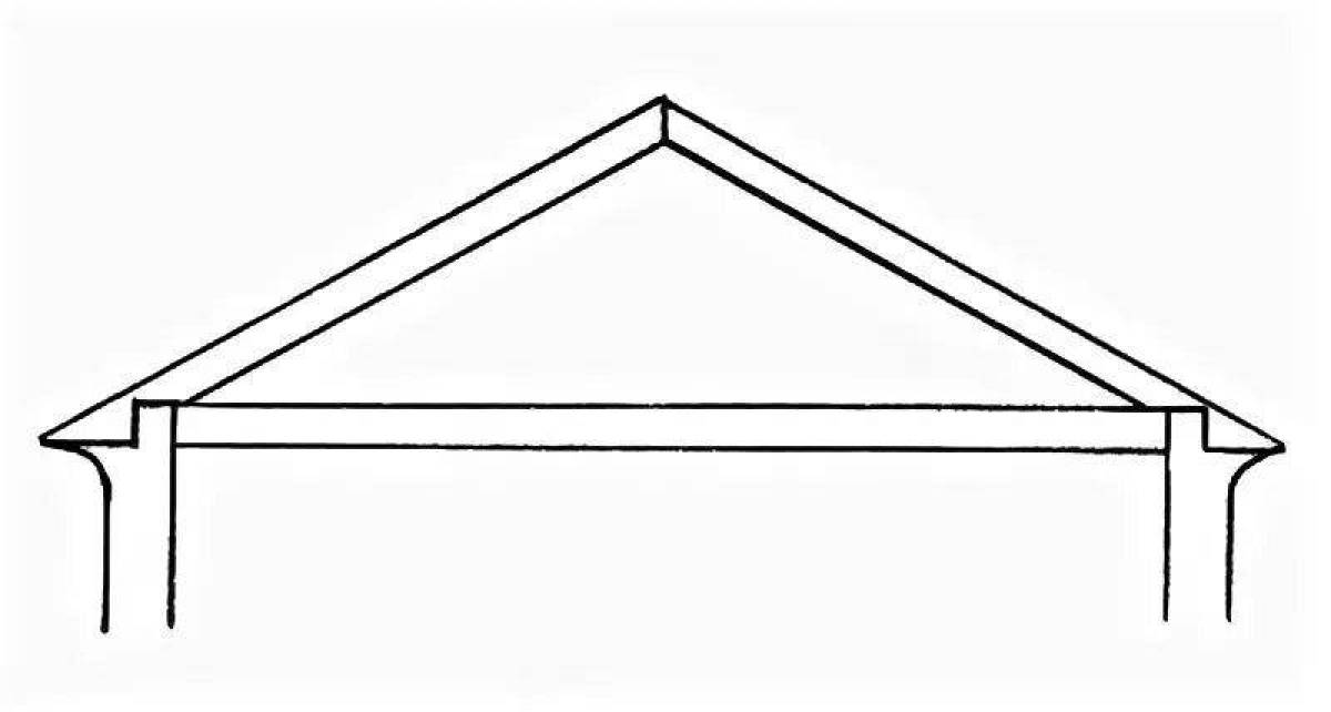 Как рисовать крышу дома