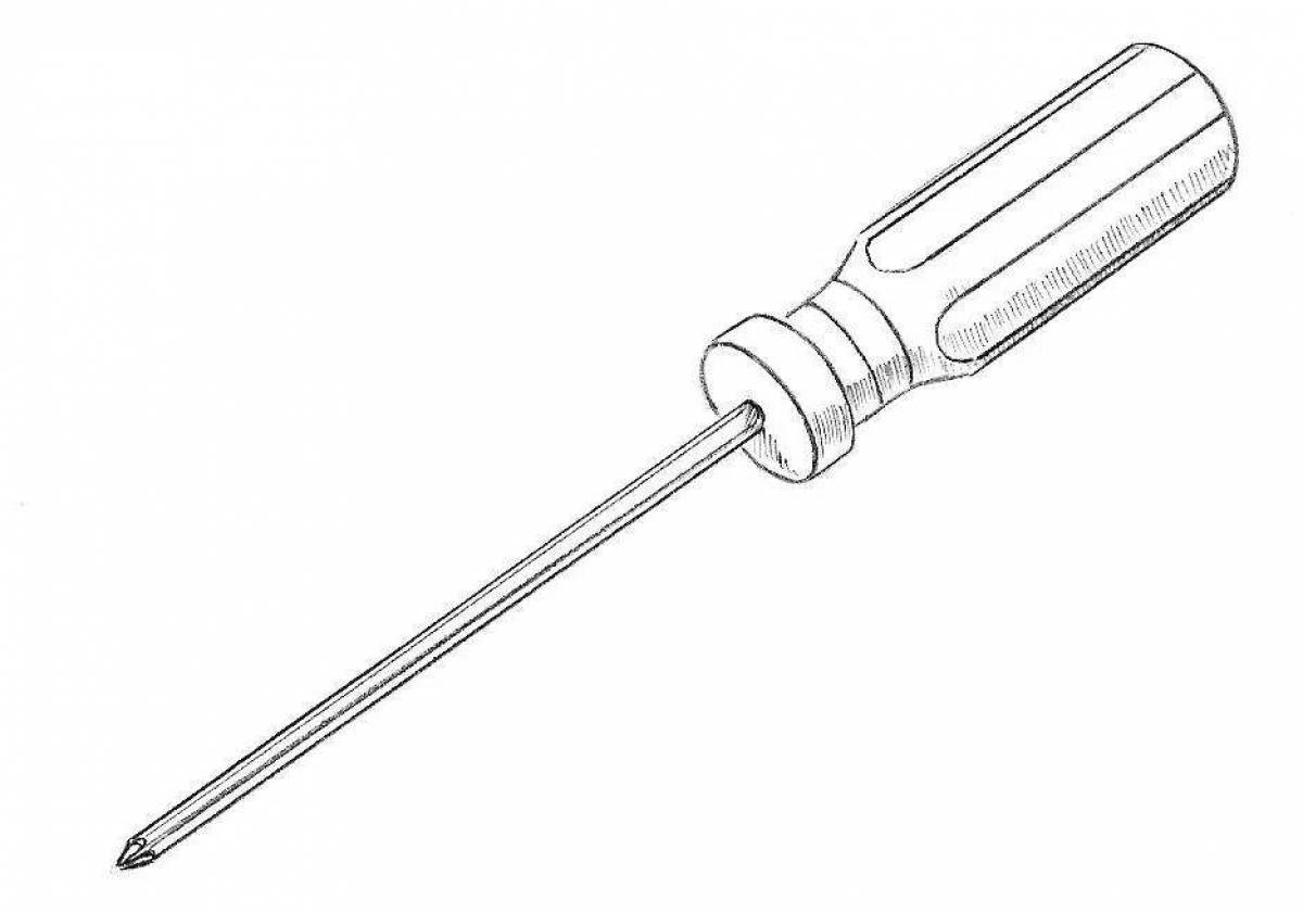 Отвертка картинка для детей на прозрачном фоне