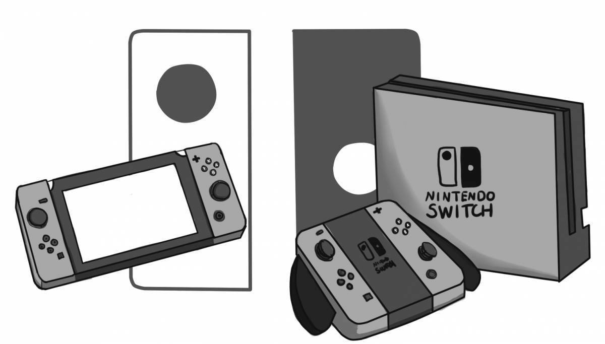 Игровая приставка Nintendo Switch из бумаги