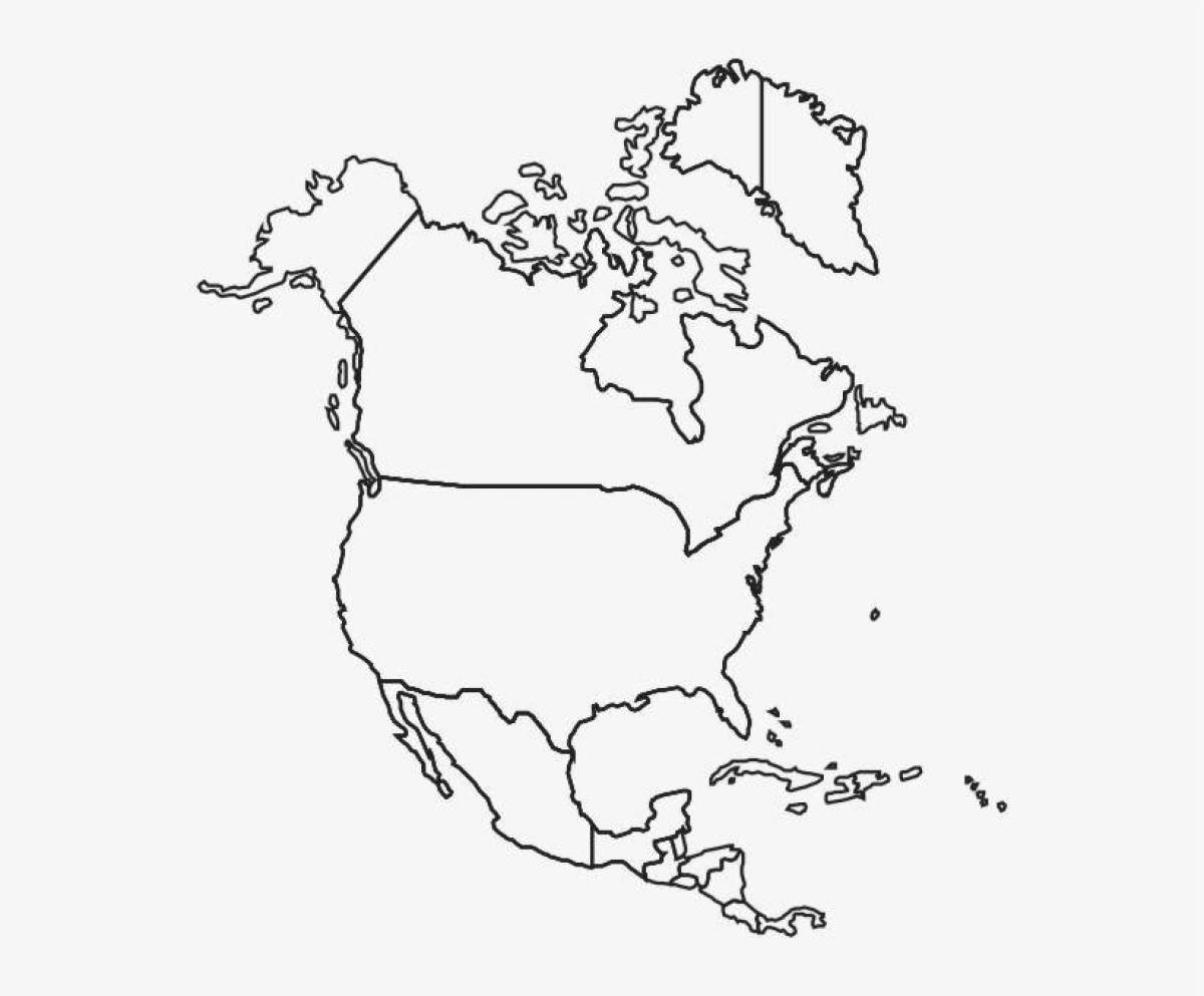 Разукрасить контурную карту. Пустая карта Северной Америки. Карта Северной Америки пустая с границами. Северная Америка материк контурная карта. Карта Северной Америки раскраска.