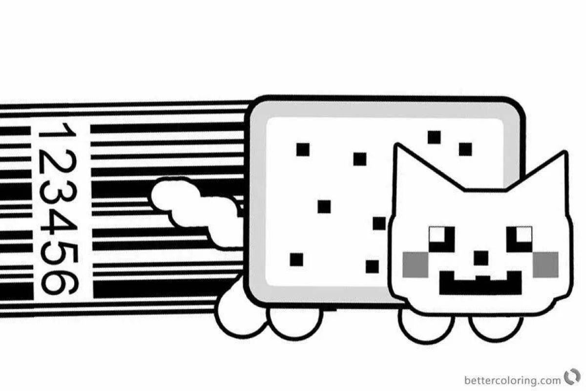 Раскраска кет неп распечатать раскраски. Нян Кэт. Nyan Cat раскраска. Картун Кэт раскраска. Карту Кэт раскраска.