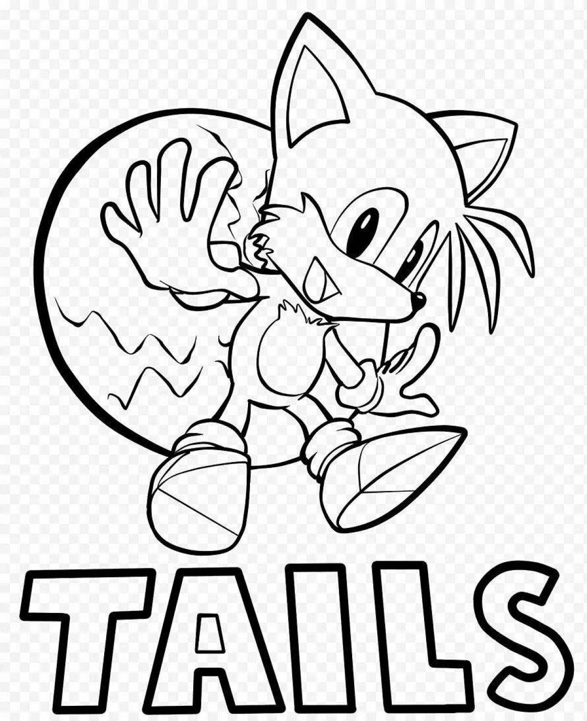 Tails раскраска