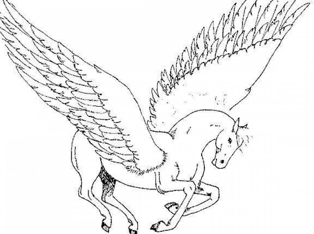 Крылья пегаса 4. Единорог Пегас раскраска для детей. Раскраски лошади пегасы. Крылатый Единорог раскраска. Раскраска лошадь с крыльями.